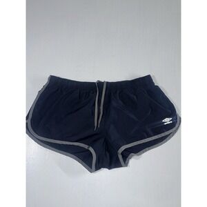 UMBRO Athletic Running Women's Shorts Black Lined Zipped pocket Size Medium